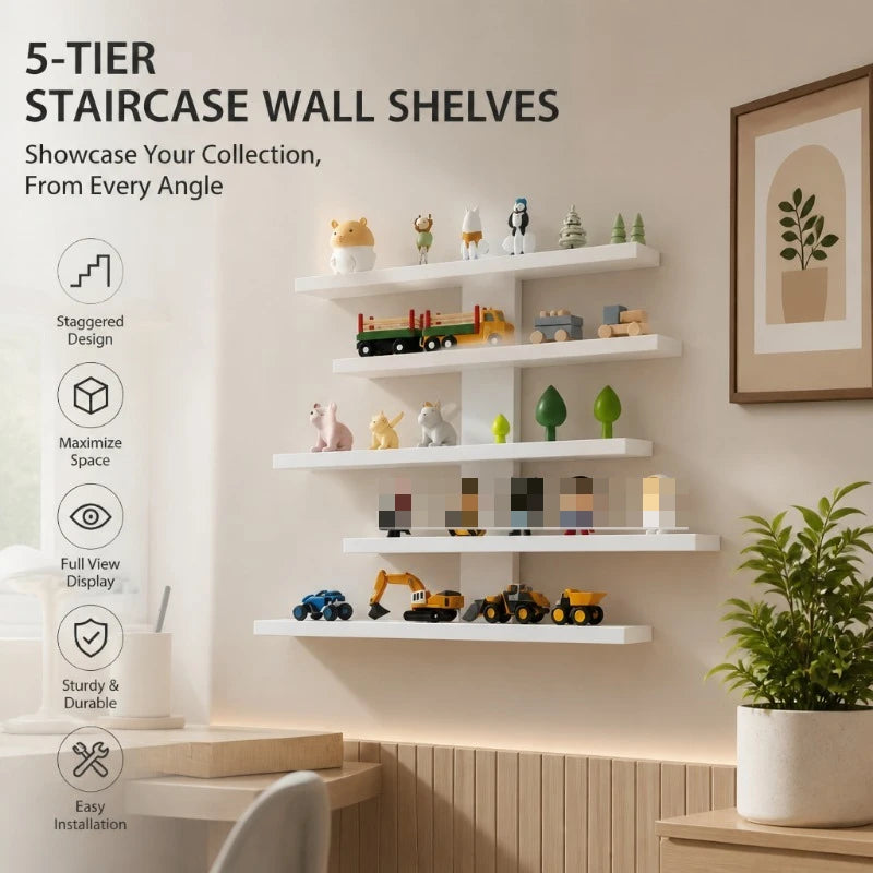 Floating Wall Display Shelves for Figurines