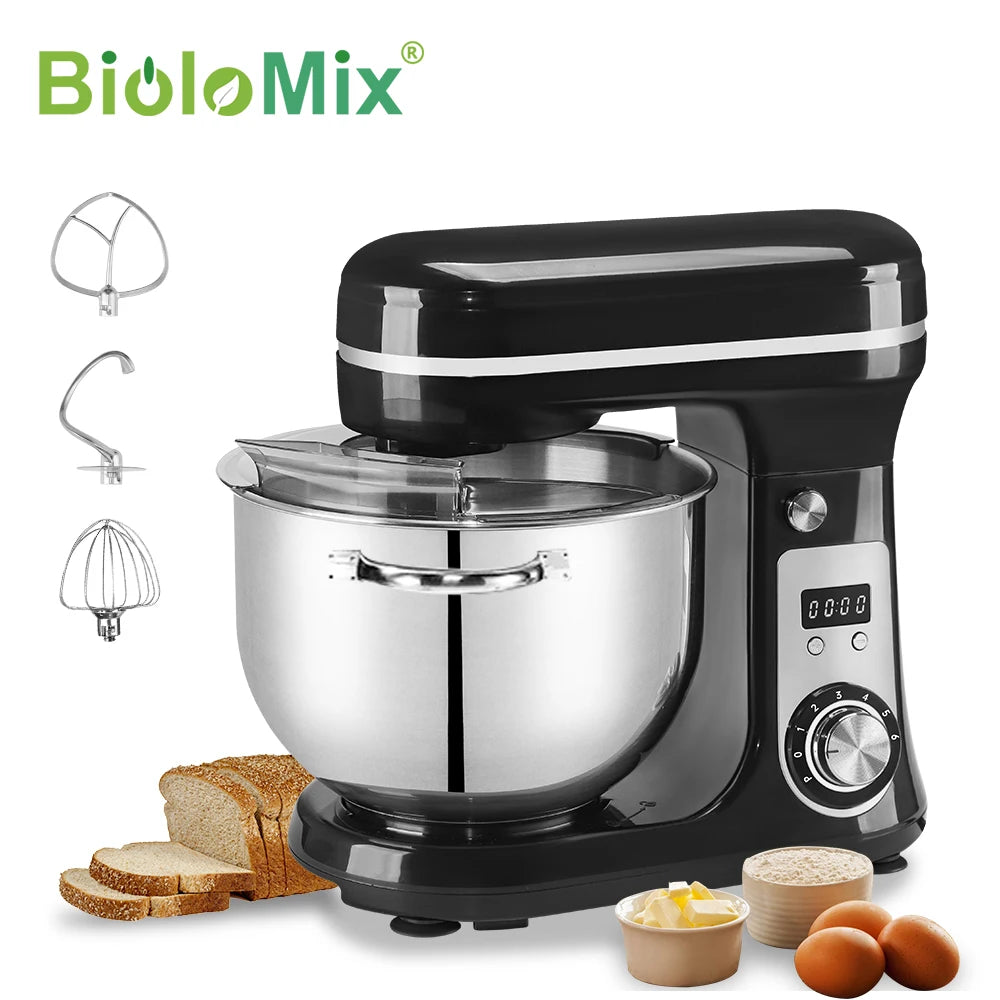 Biolomix Tilt Head Stand Mixer With Dough Hook