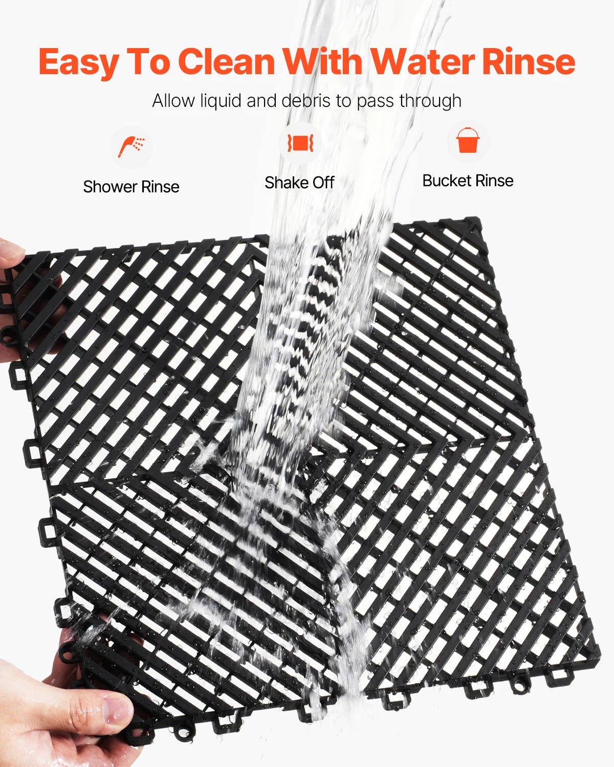 Interlocking Non Slip Drainage Floor And Shower Mat