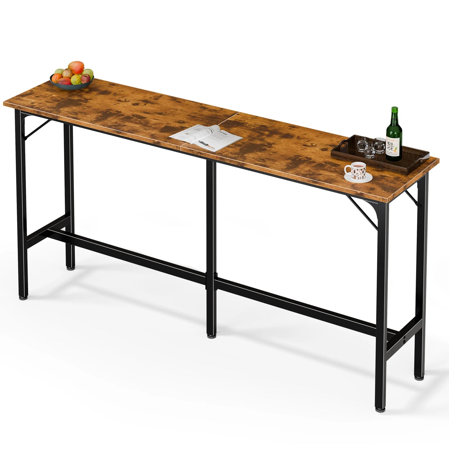 JHK Rectangular Counter Height Bar Table