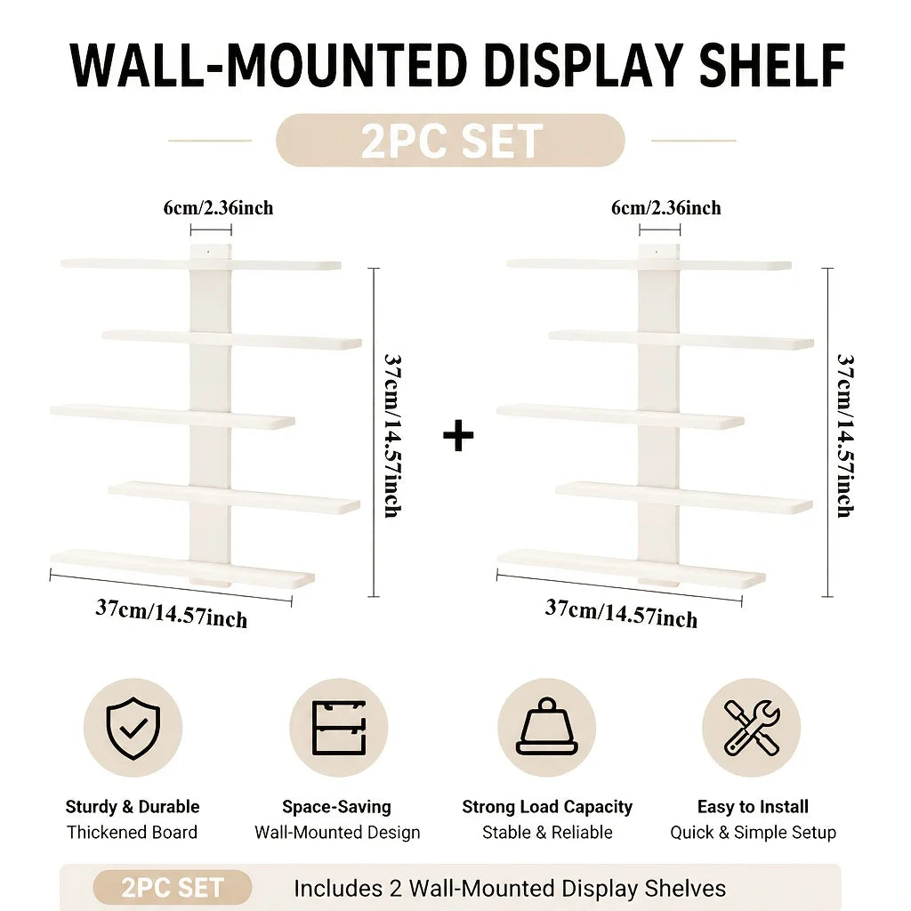 Floating Wall Display Shelves for Figurines
