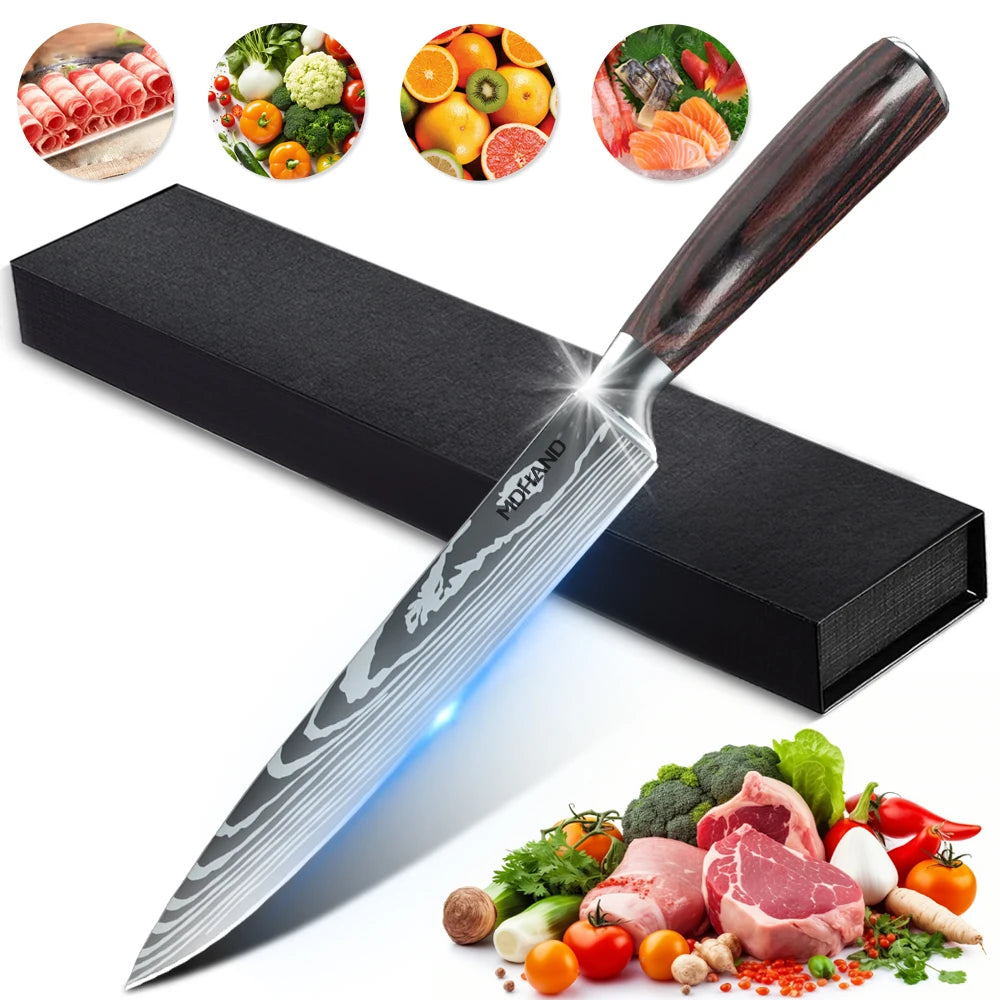 Zeng Japanese Damascus Steel Chef Knife