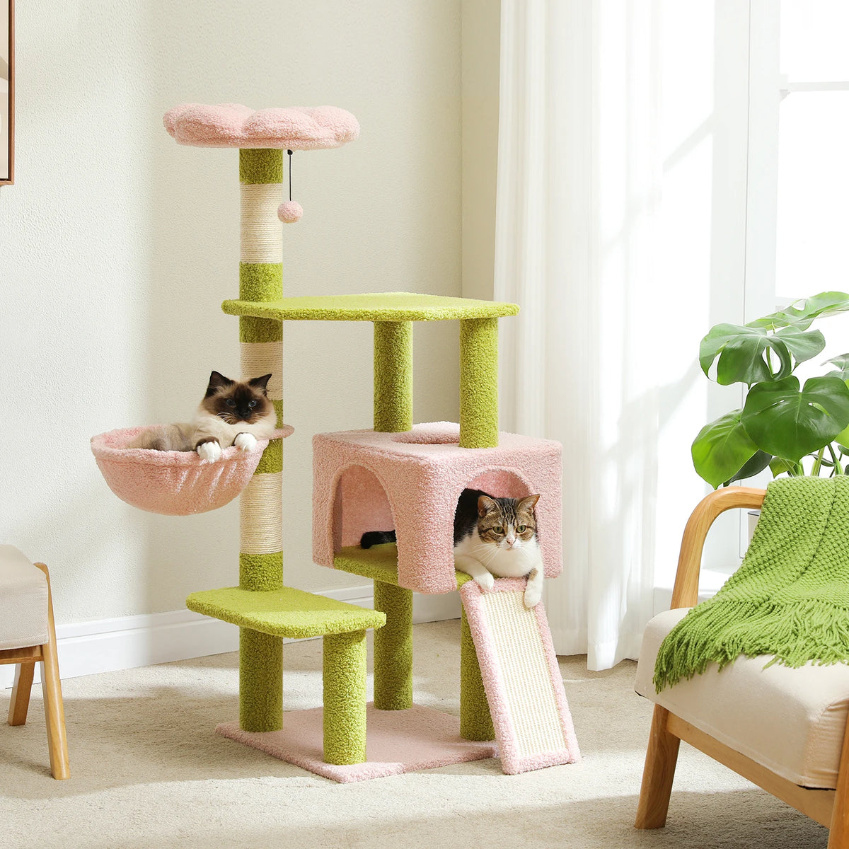 Pawz Road Flower Cat Tree With Sisal Scratching Posts