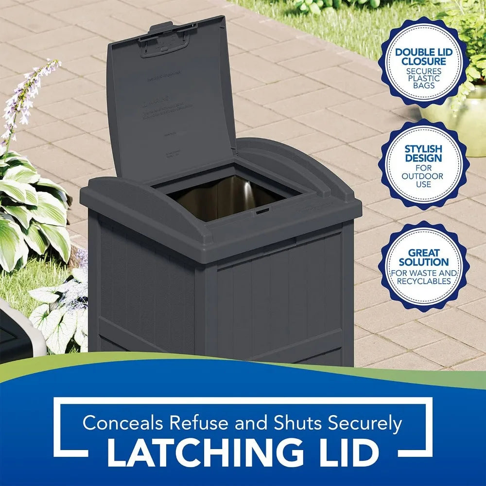 Suncast Outdoor Resin Trash Hideaway
