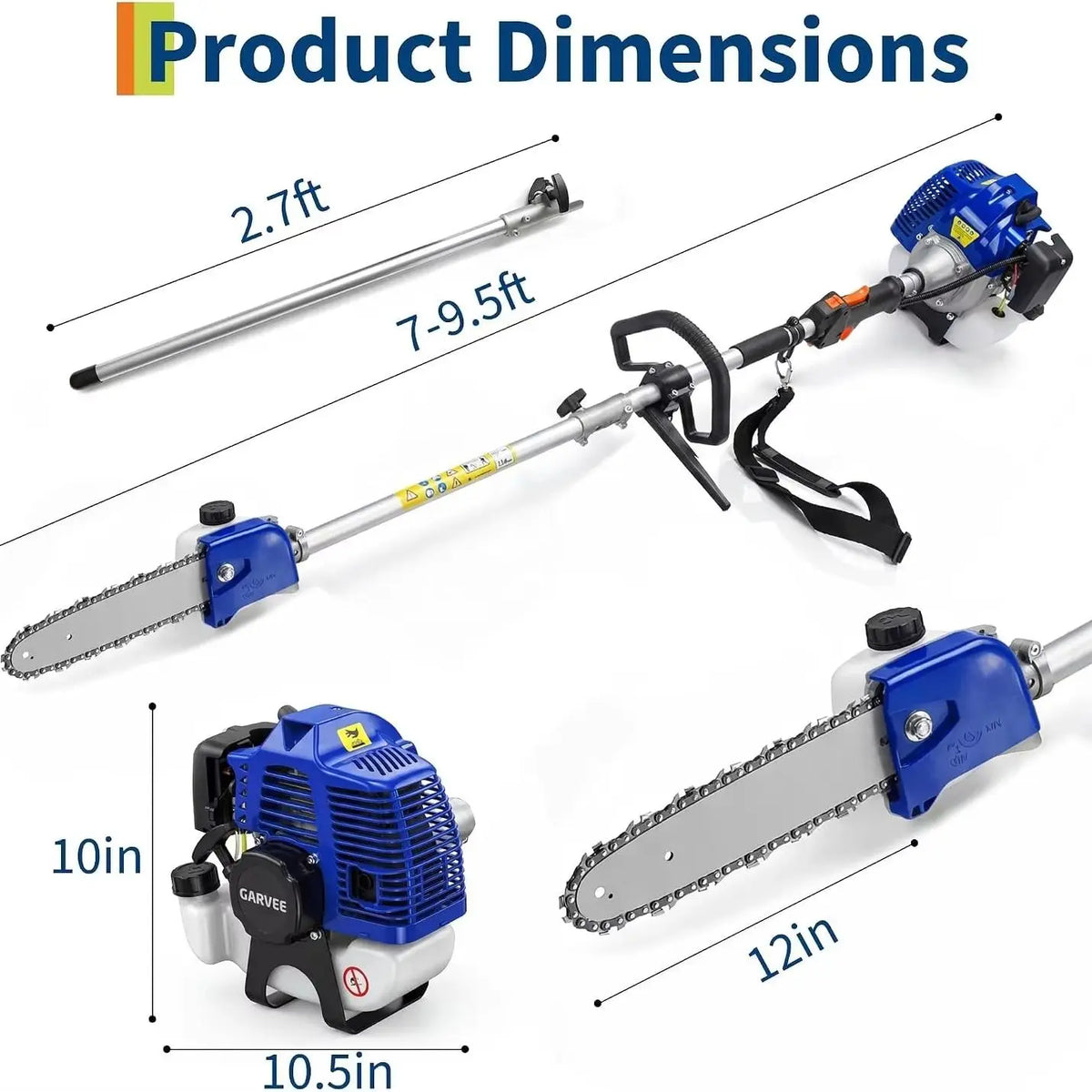 Professional Gas Powered Pole Saw Trimmer