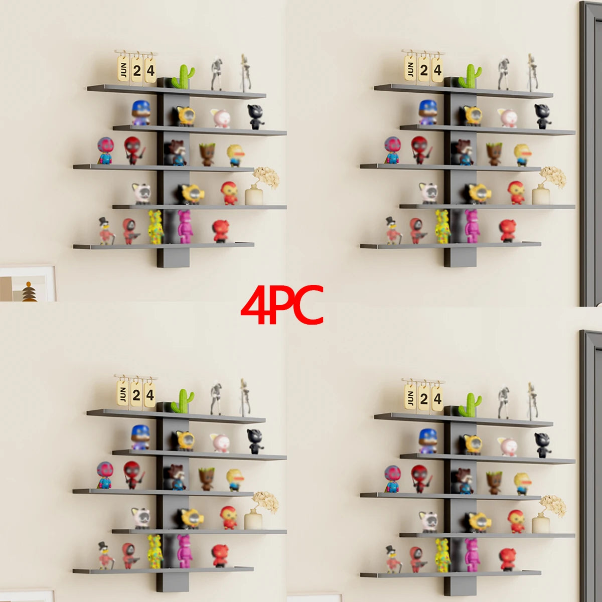 Floating Wall Display Shelves for Figurines