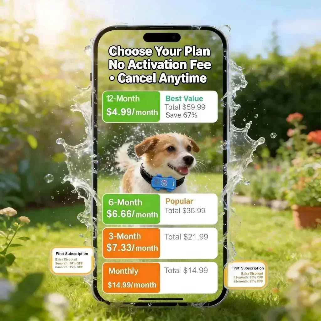 Wanwaytech 4G Pet Tracker Real Time Tracking IP67 Waterproof