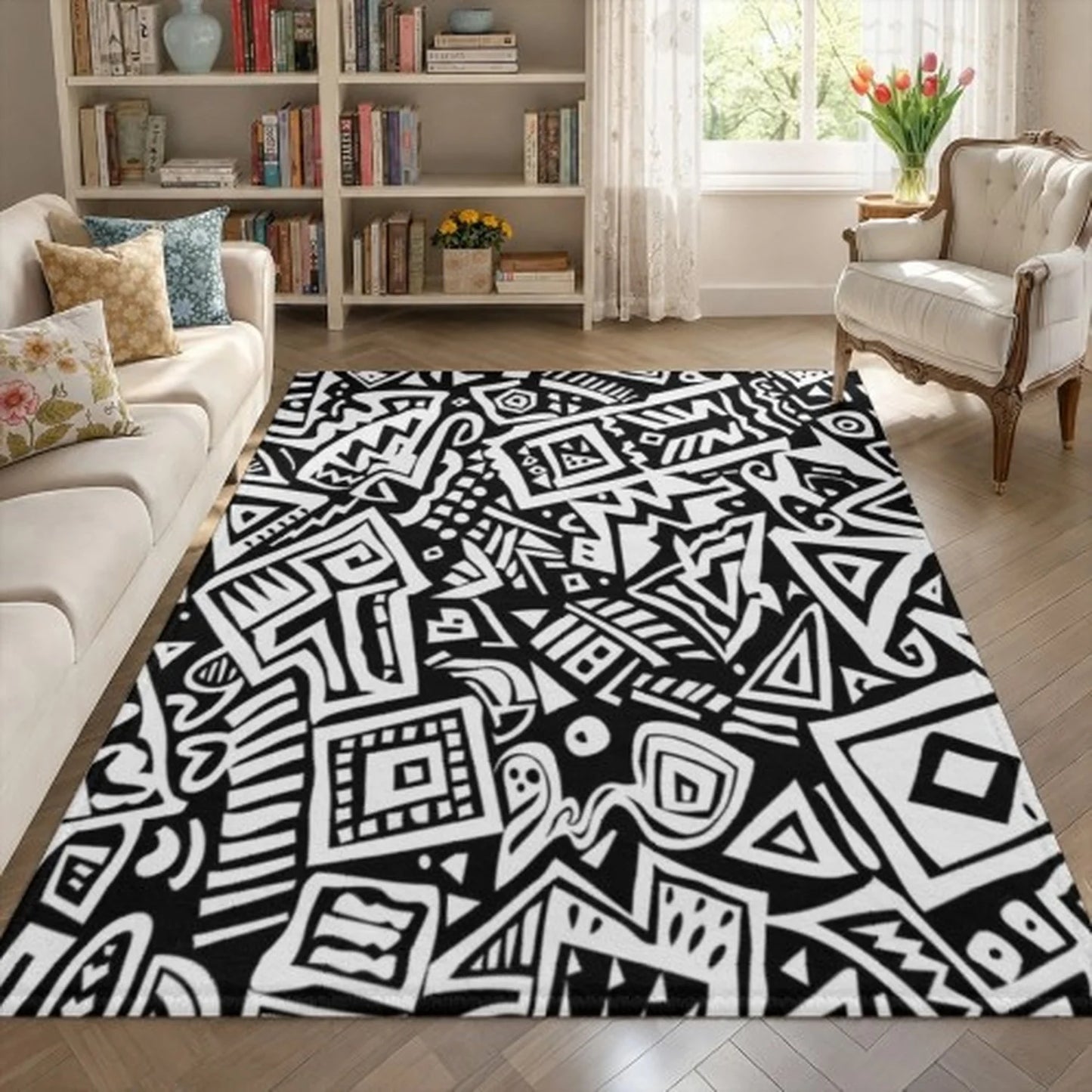 Halloween Pumpkin Area Rug For Living Room Decor