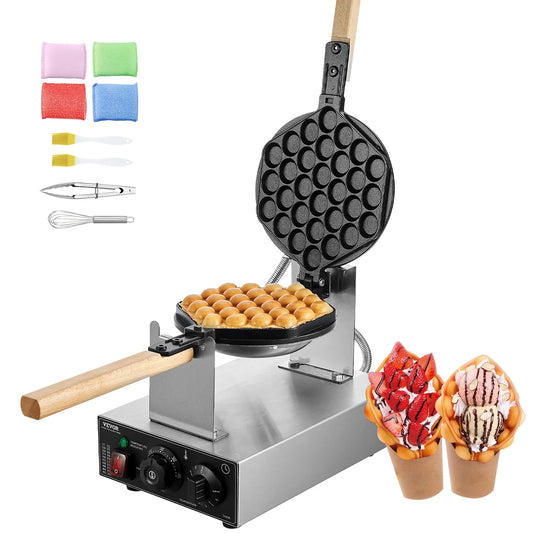 SucceBuy Commercial Nonstick Bubble Waffle Maker