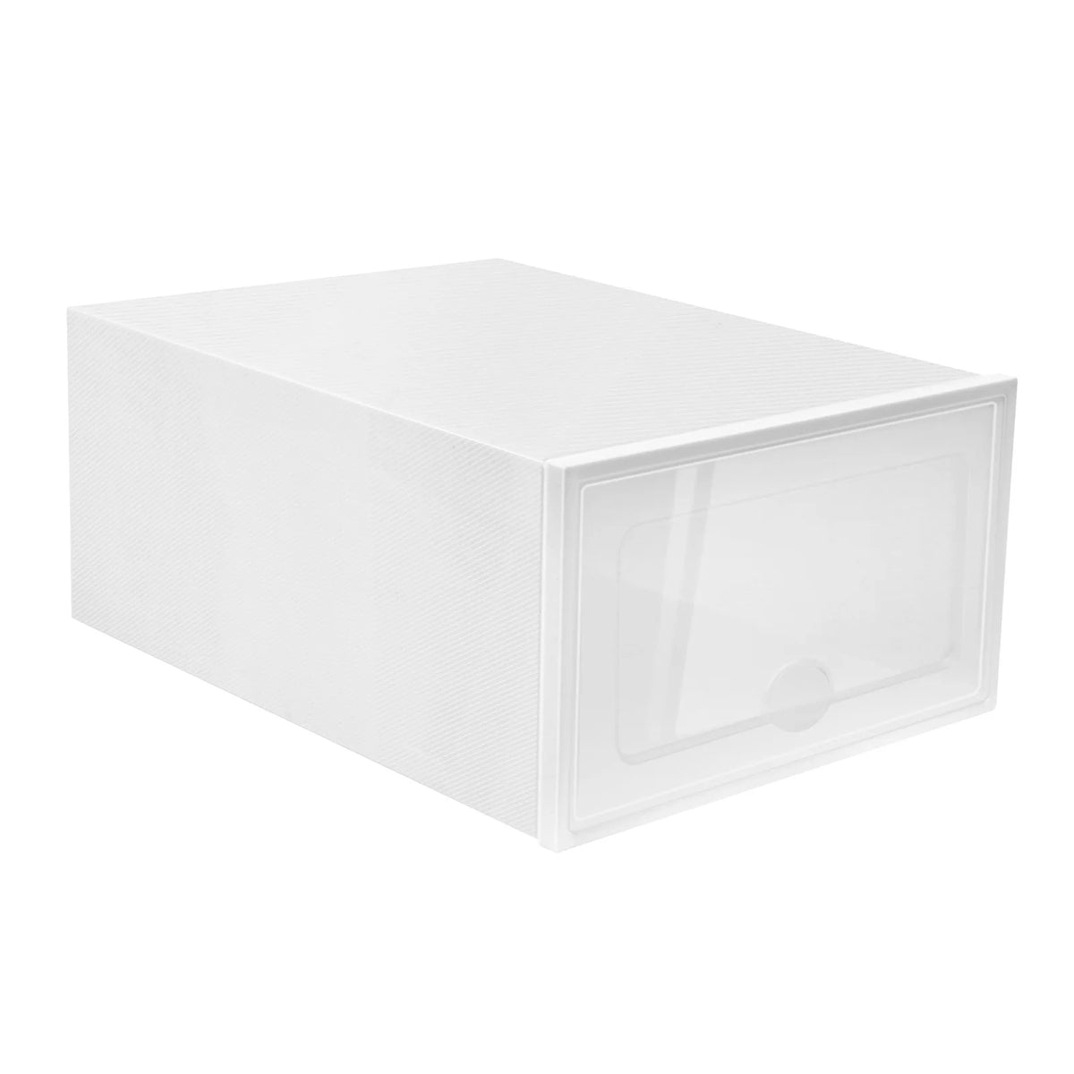 Stackable Foldable Shoe Storage Boxes With Clear Doors