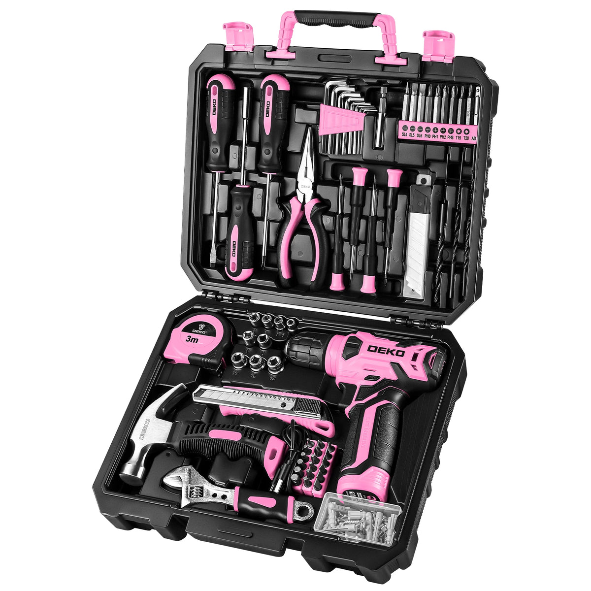 DEKO Cordless Drill And Power Tool Combo Kit
