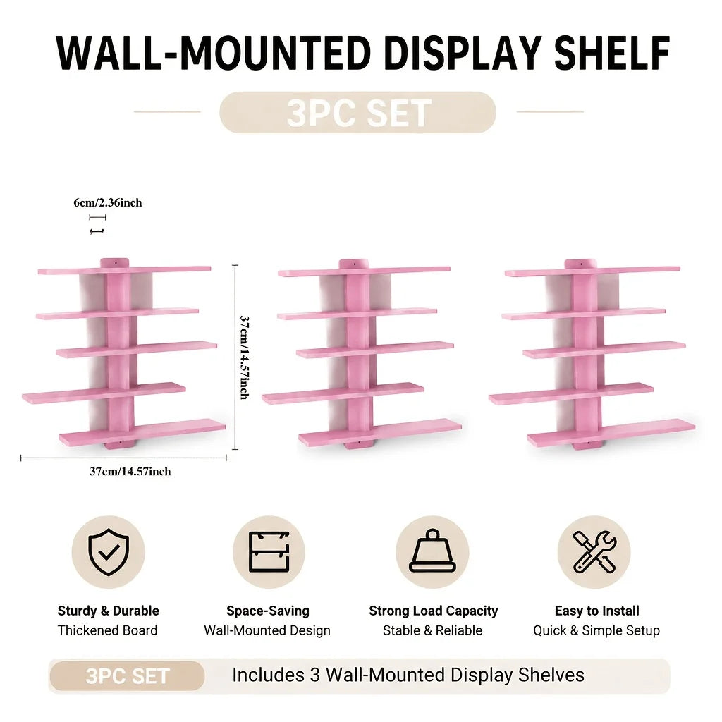 Floating Wall Display Shelves for Figurines