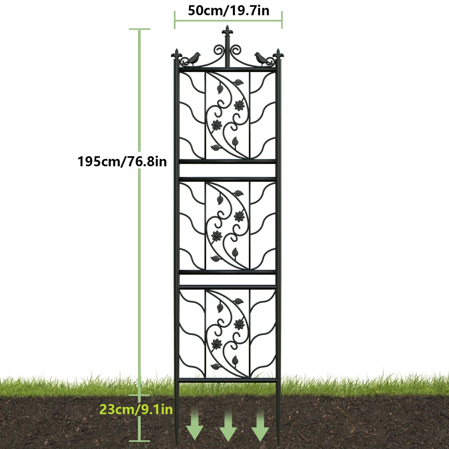 Decorative Outdoor Metal Garden Trellis Panel