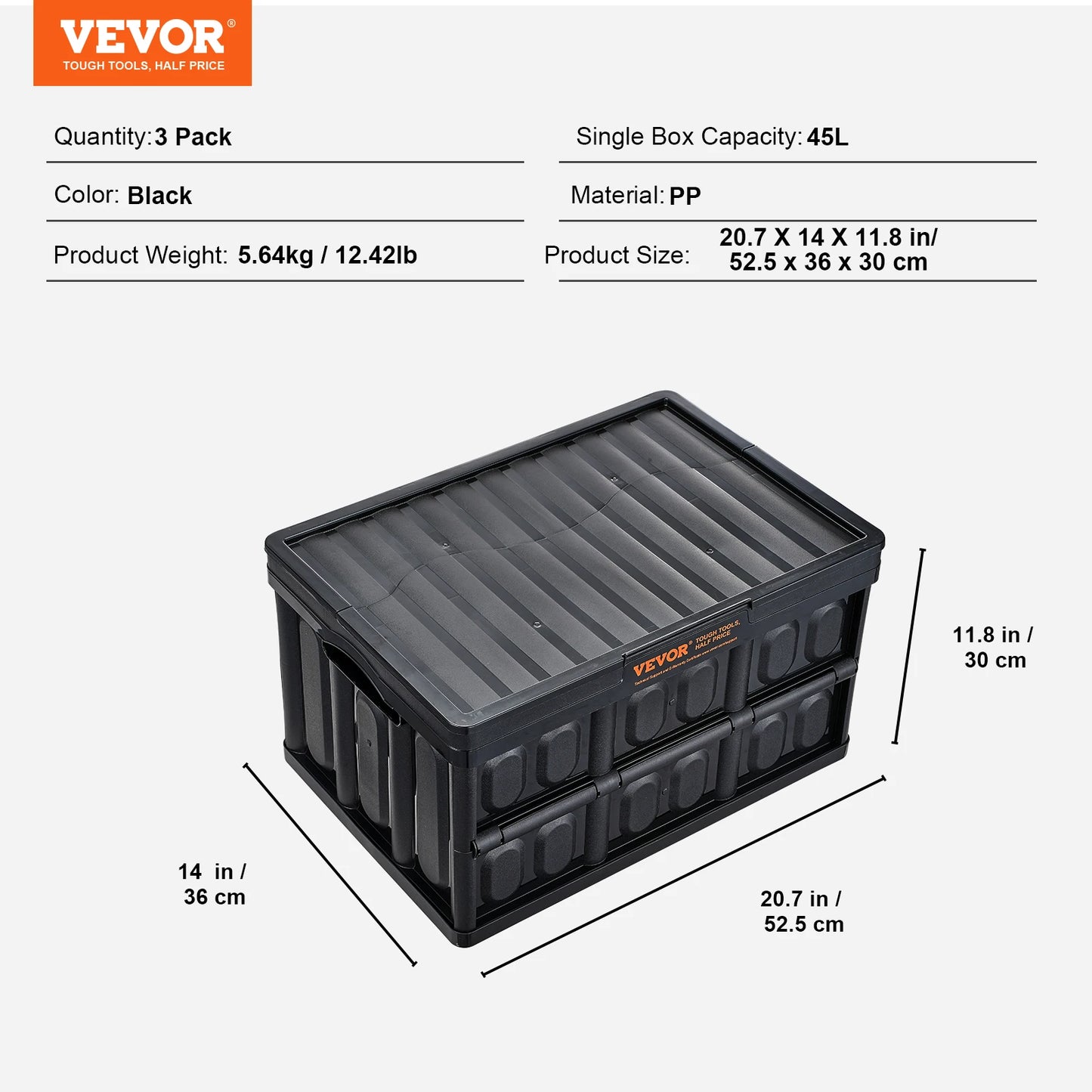 Collapsible Plastic Storage Bins With Lids