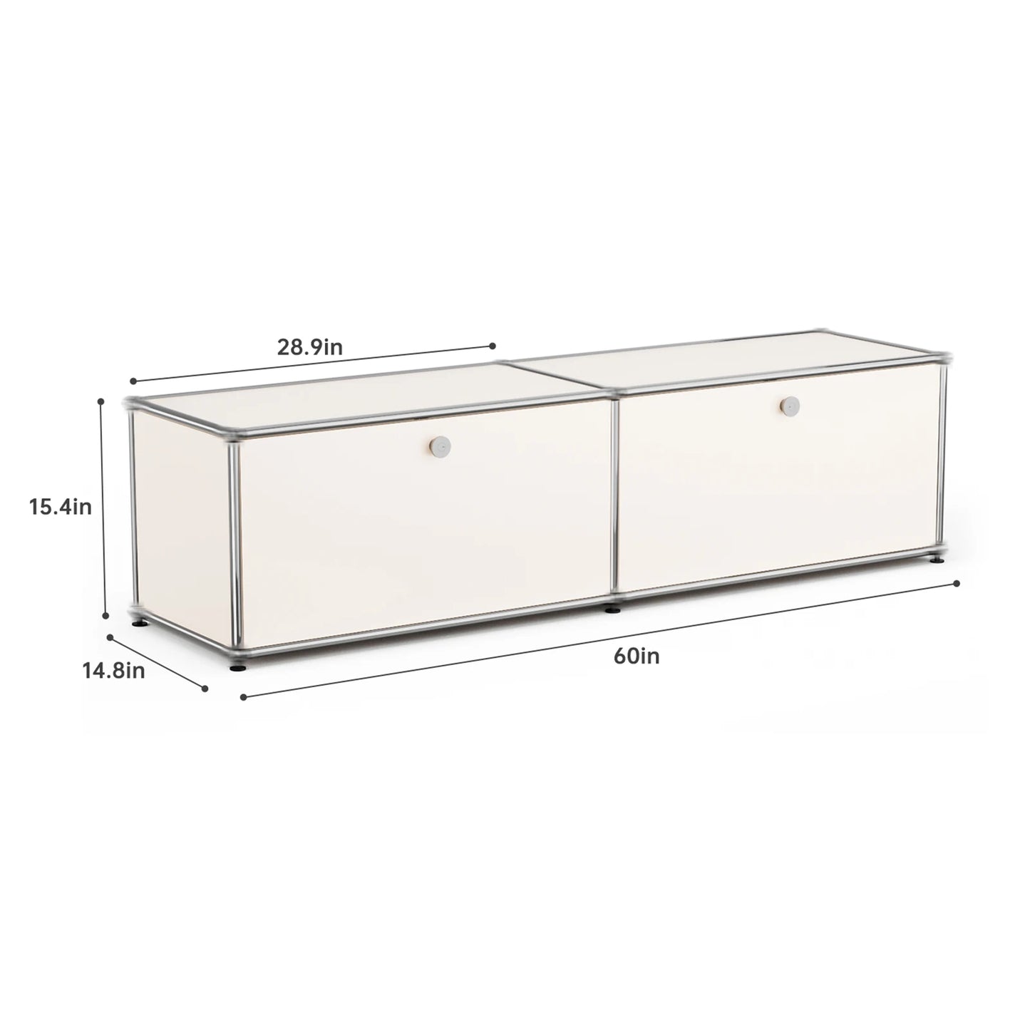 Modern Stainless Steel Storage Cabinet TV Stand