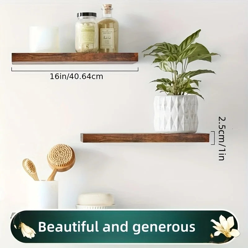 1pcs Wall Mounted Shelf Hanging on the Wall, a Bookshelf in the Living Room, a Straight Line Wall Hanging Behind the Sofa