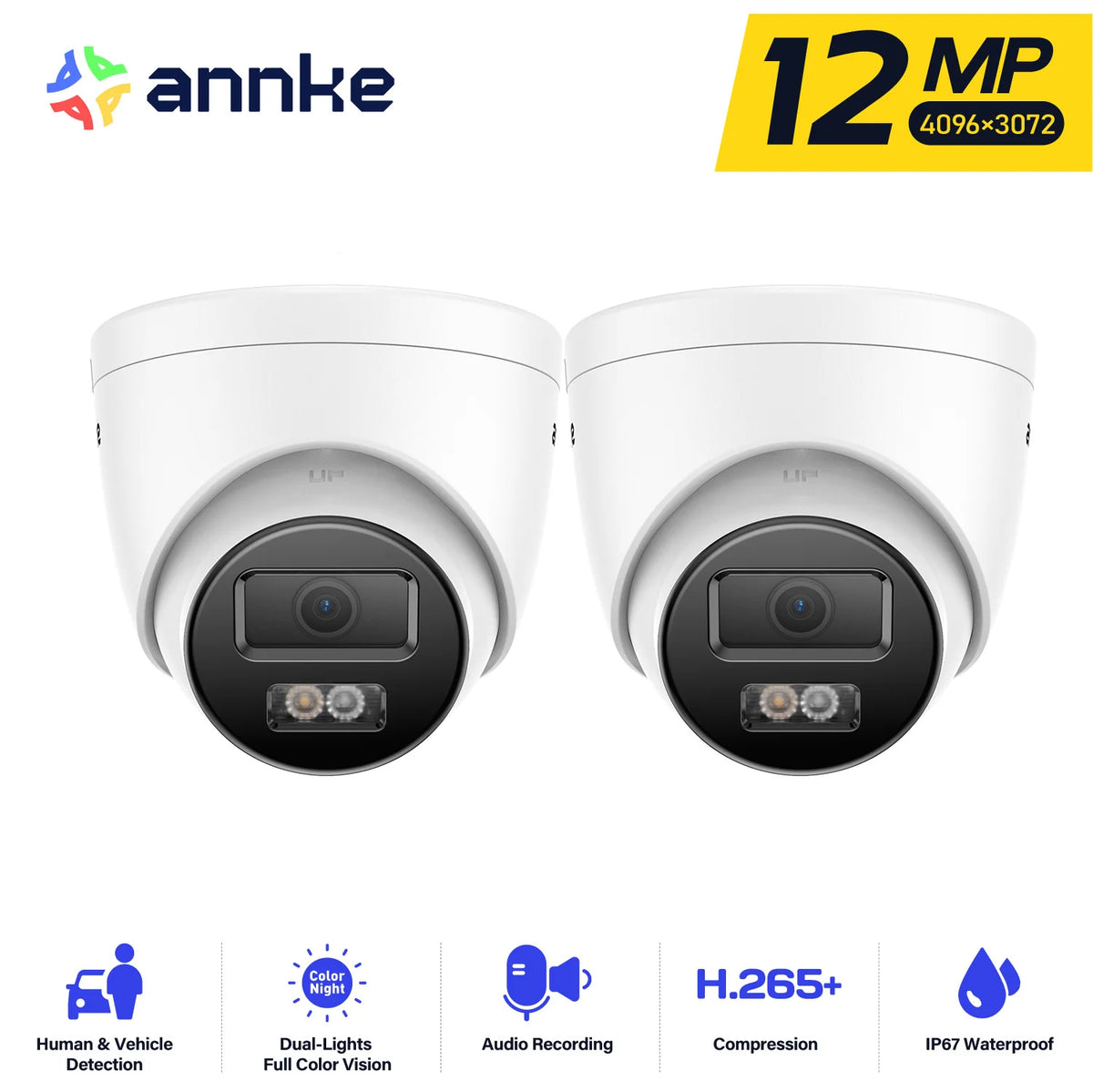 Annke 12MP POE Outdoor Security Camera