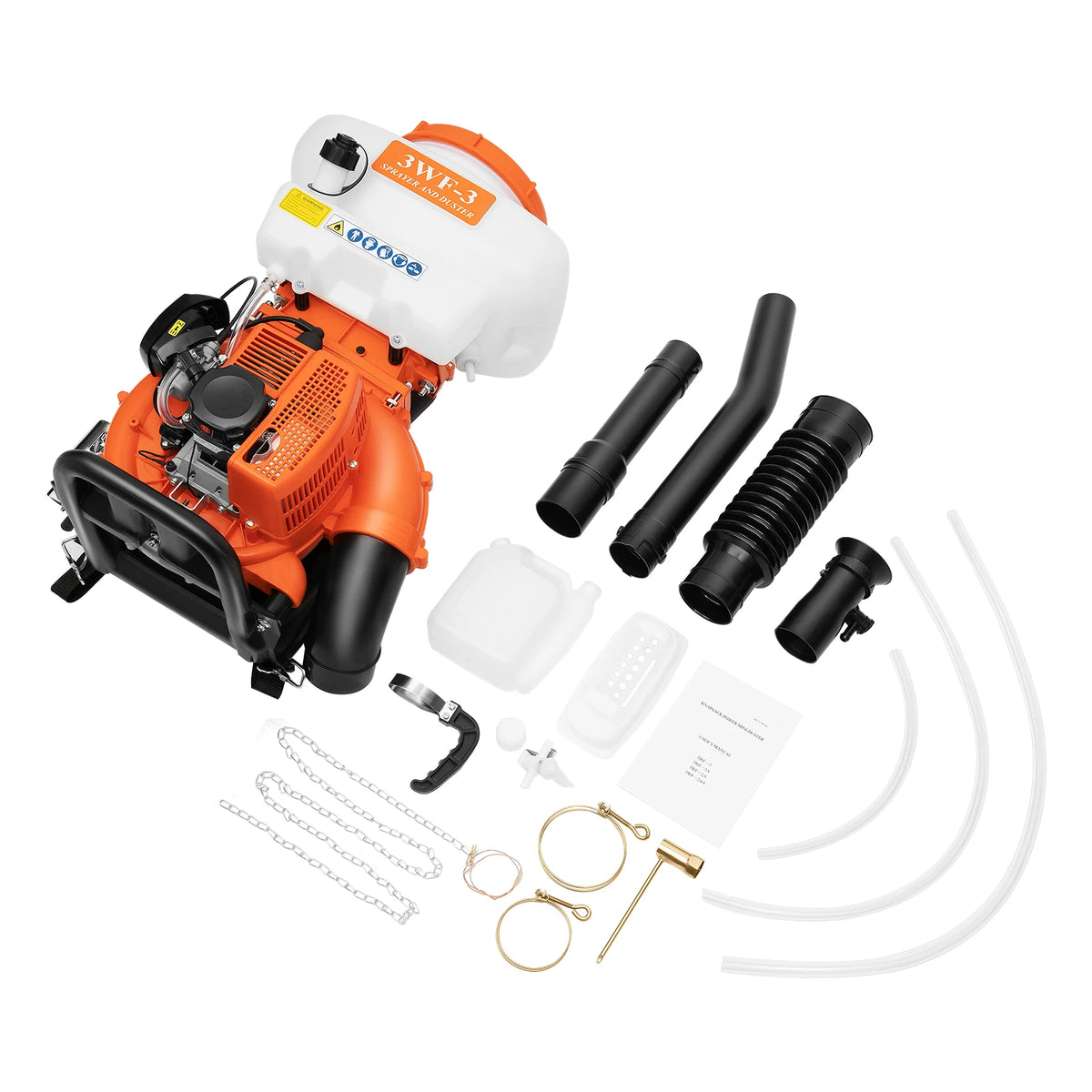 3.7Gal Large Capacity Backpack Sprayer Gas Powered 2-stroke Motor 41.5CC 7500r/min Spraying Machine