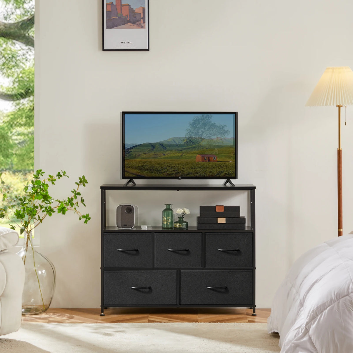 MCQ TV Stand Media Console With Storage Drawers