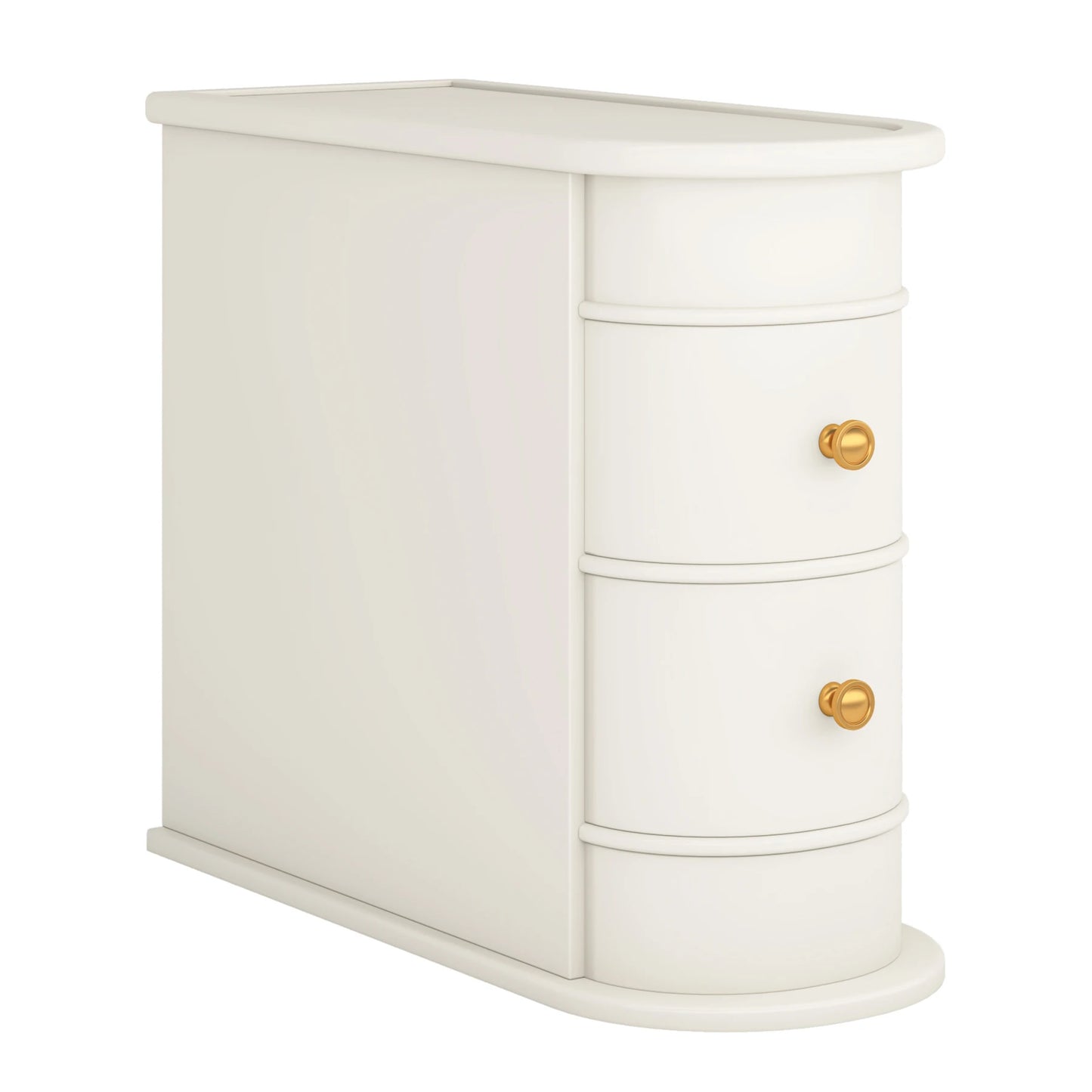 Tribesigns Solid Wood End Table With Drawer
