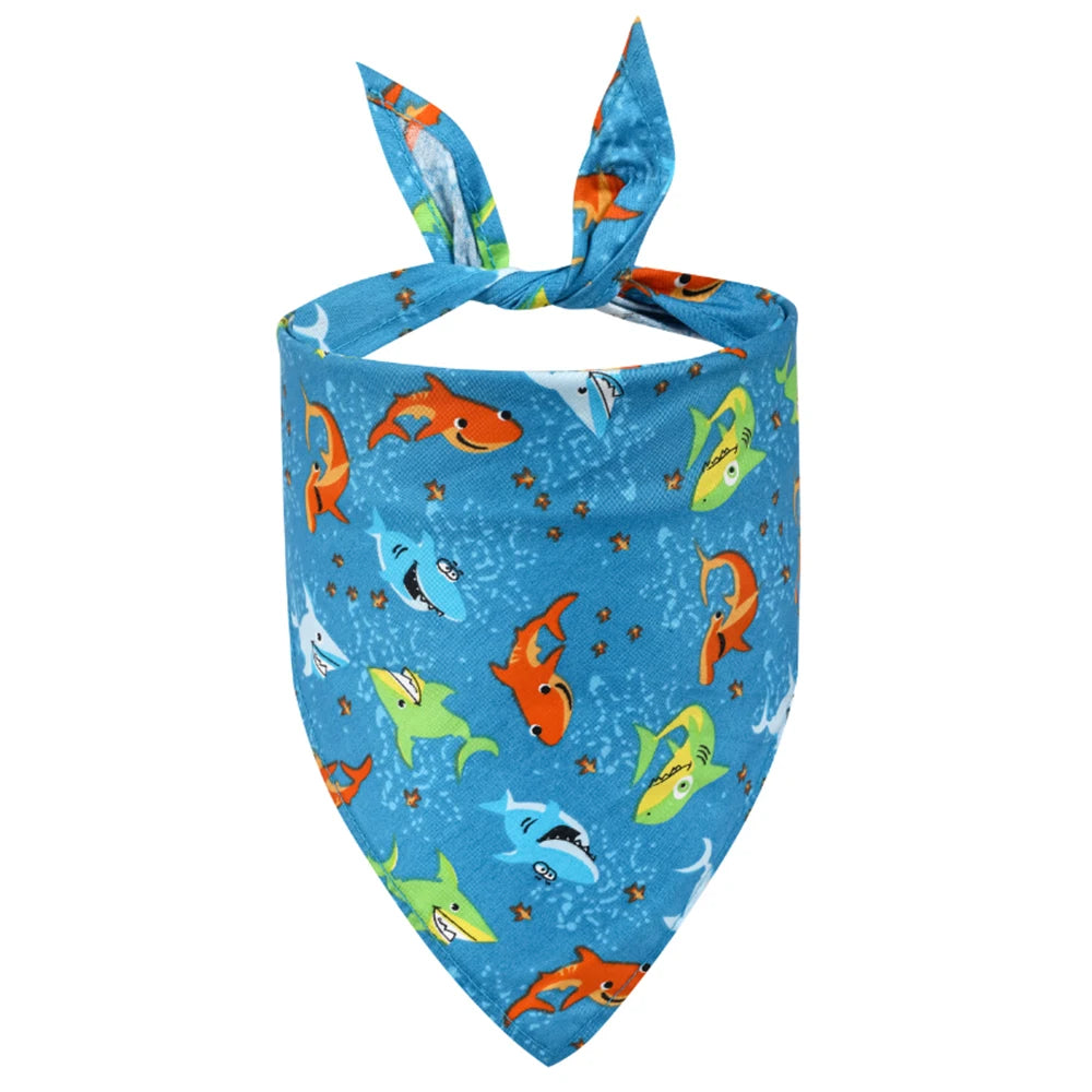 Soft Washable Folded Dog Bandana