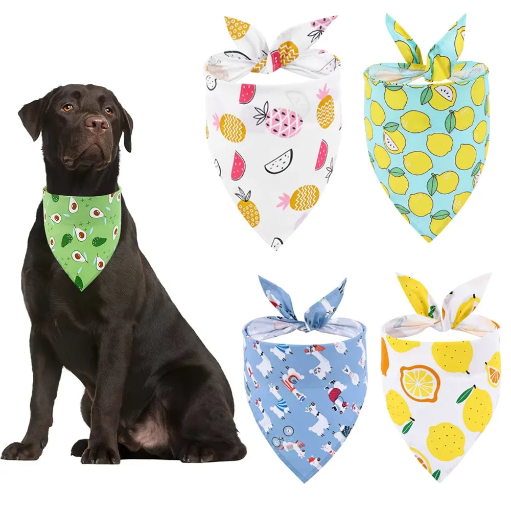 Soft Washable Folded Dog Bandana