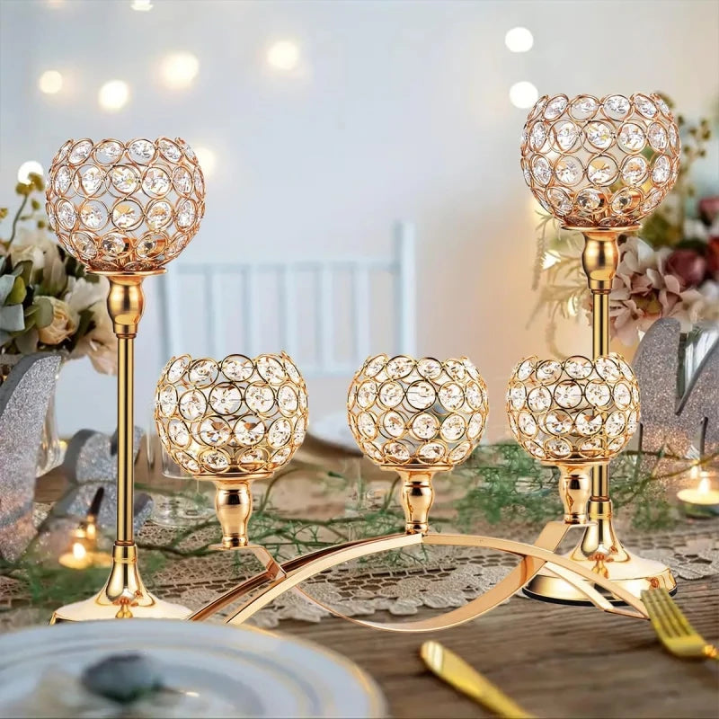 Vincigant 3 Arm Metal Tealight Candle Holder Stand