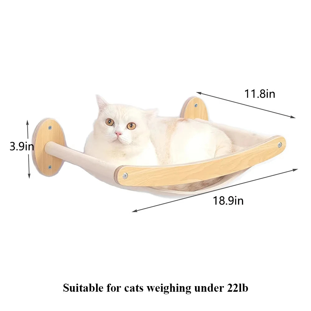 CWV Cat Wall Climbing Shelf With Sisal Scratcher