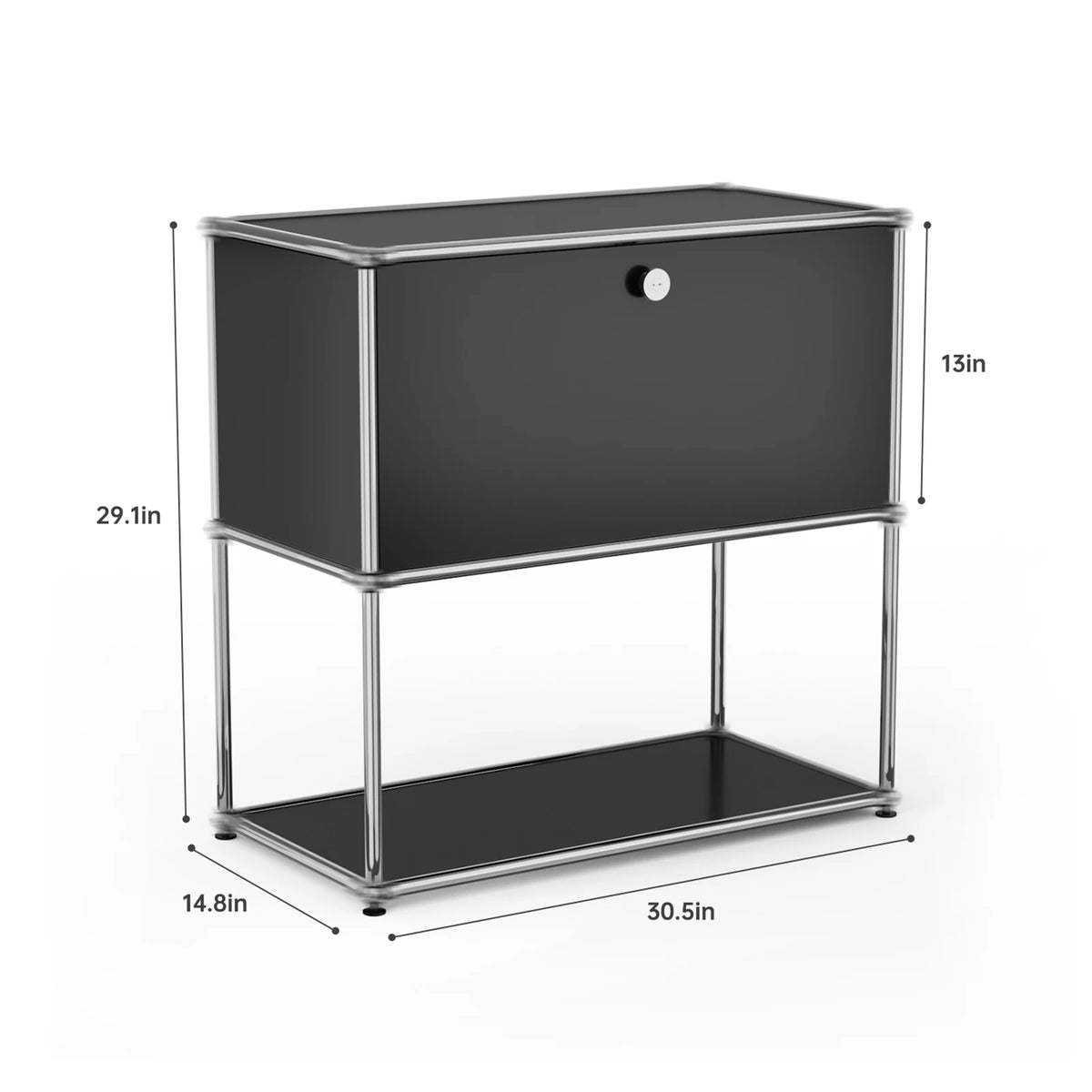 Modern Stainless Steel Storage Cabinet TV Stand
