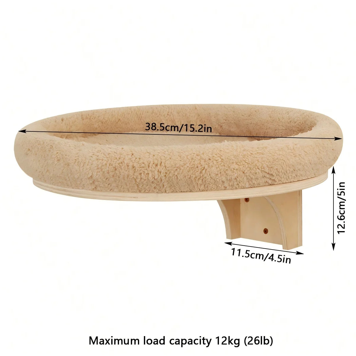 CWV Cat Wall Climbing Shelf With Sisal Scratcher