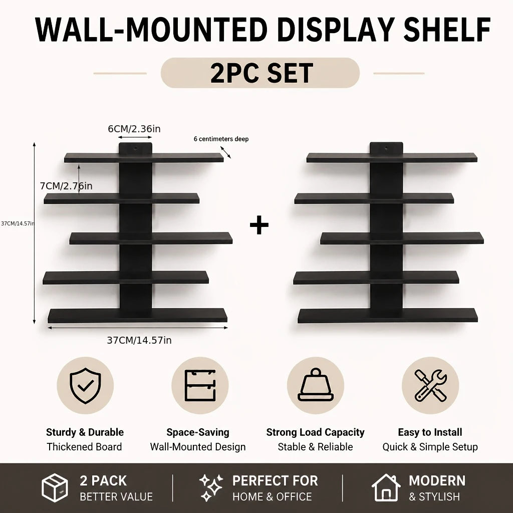 Floating Wall Display Shelves for Figurines
