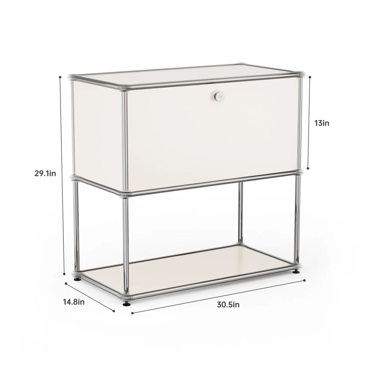 Modern Stainless Steel Storage Cabinet TV Stand