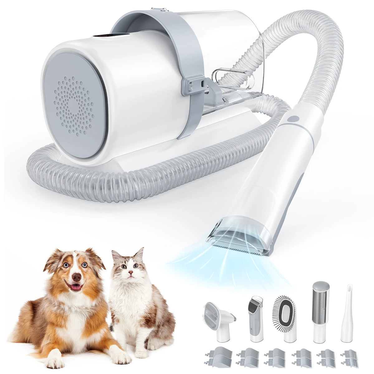 Professional Pet Grooming Vacuum With Clipper Kit