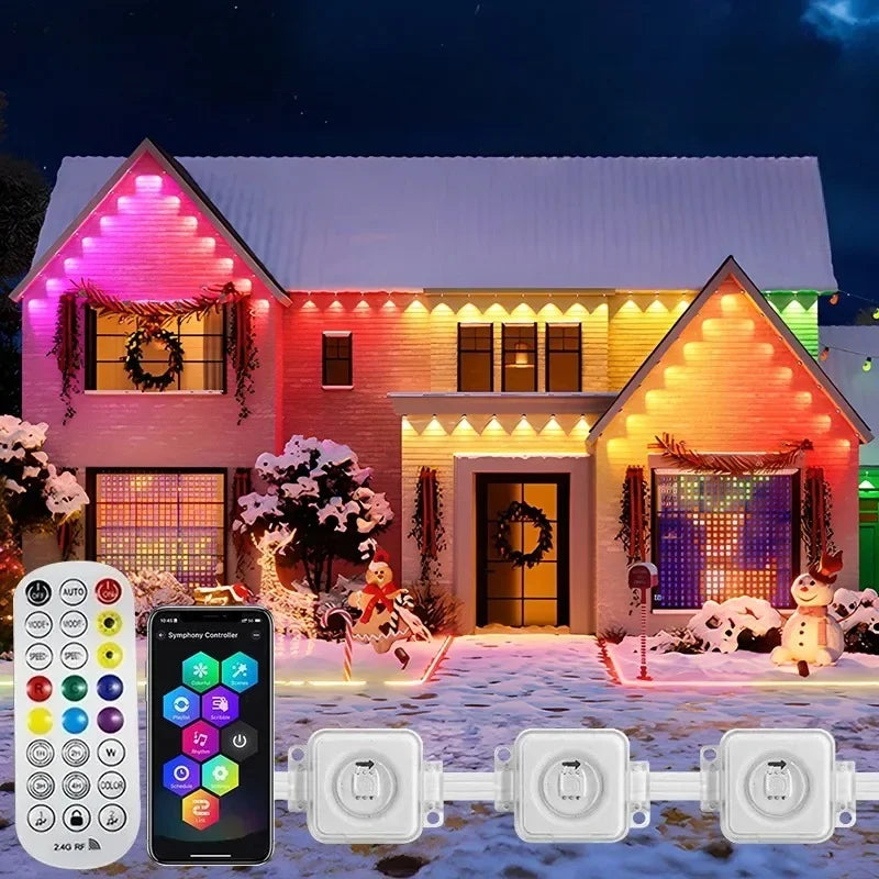 MIMIRGB Smart RGBIC Permanent Outdoor Eaves Lights