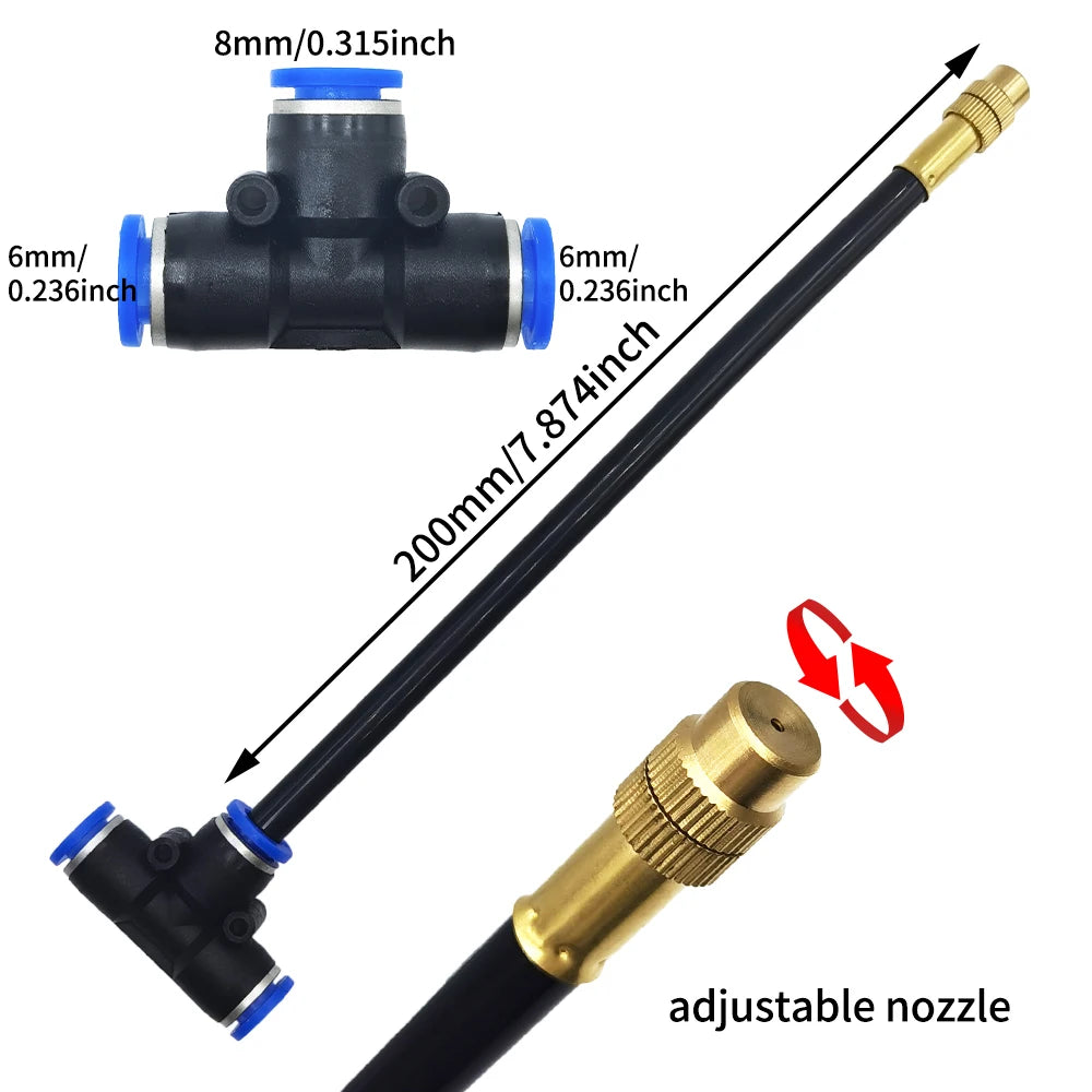 Adjustable Irrigation Spray Nozzle Kit For Gardens