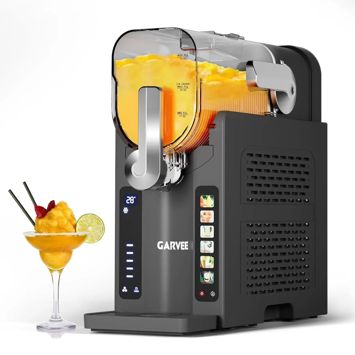 Acekool Slushie Machine With Led Display And Six Programs