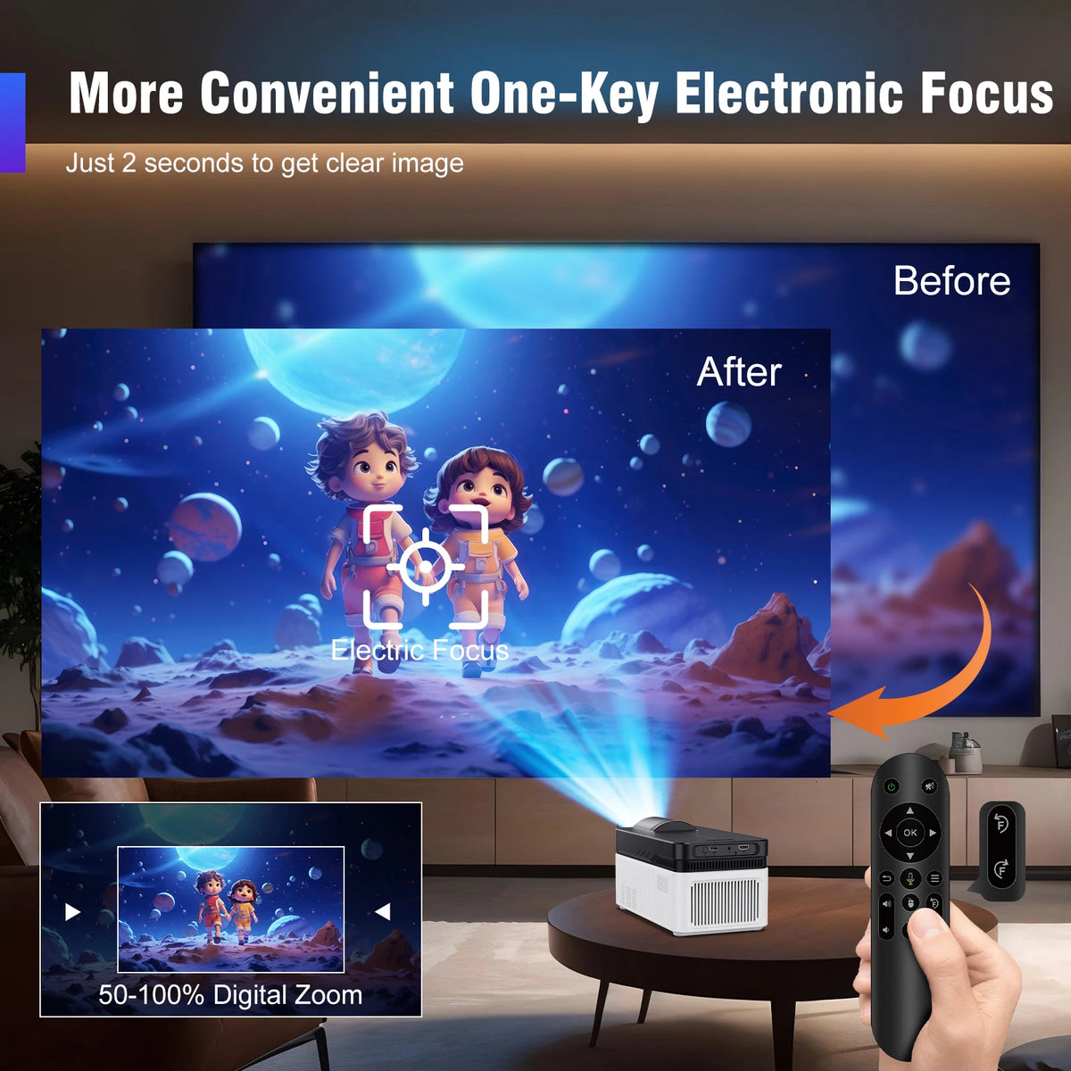 Magcubic HY450 Ultra Short Throw Projector Auto Focus