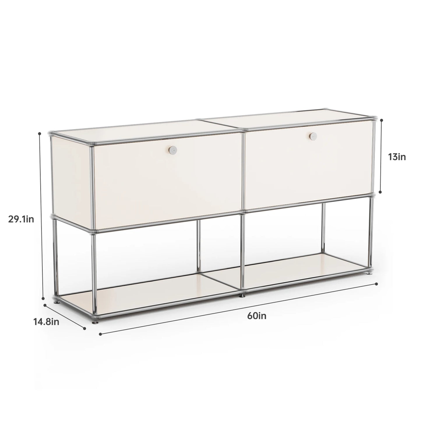 Modern Stainless Steel Storage Cabinet TV Stand