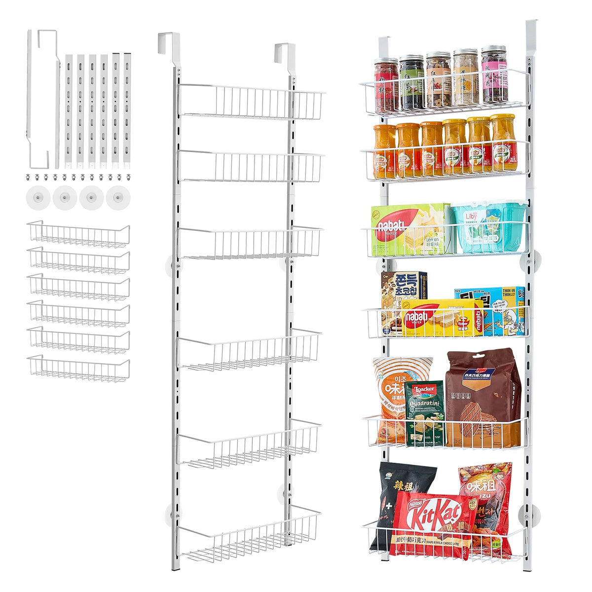 SucceBuy Heavy Duty Over The Door Spice Rack Organizer