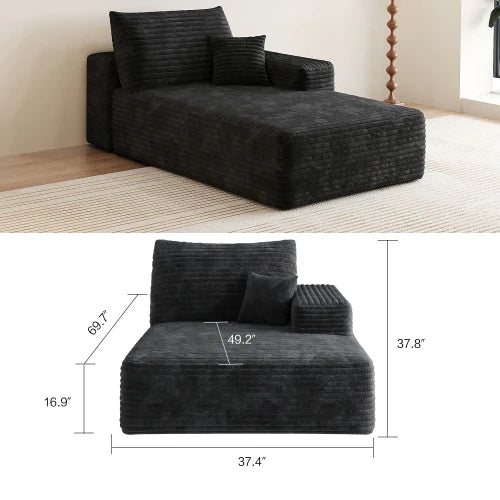 YQXH Cloud Style Corduroy Modular Sectional Sofa