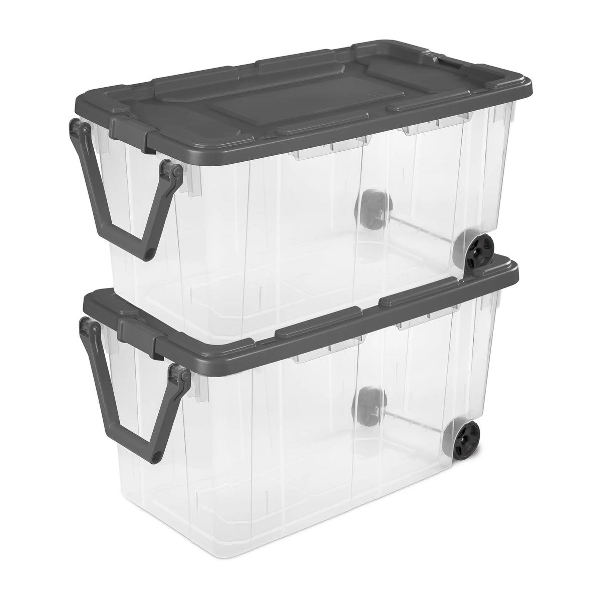 Sterilite Wheeled Plastic Industrial Storage Bin