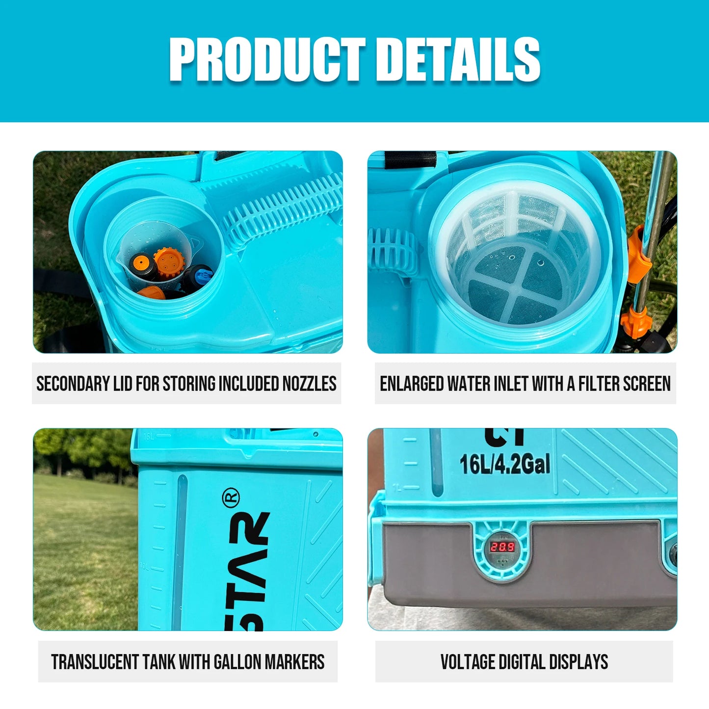 Battery Powered Backpack Garden Sprayer