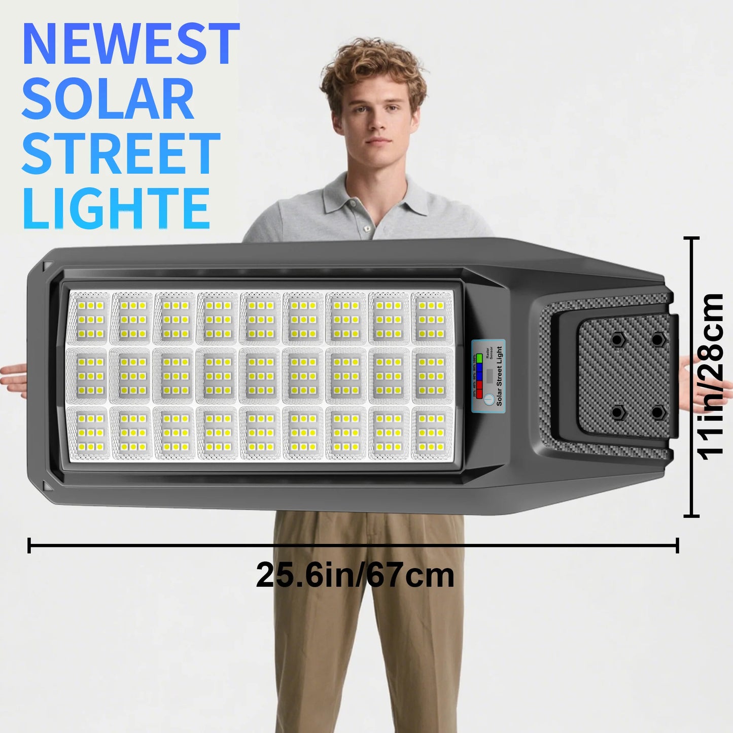 Outdoor Solar Security Light With Motion Sensor Remote