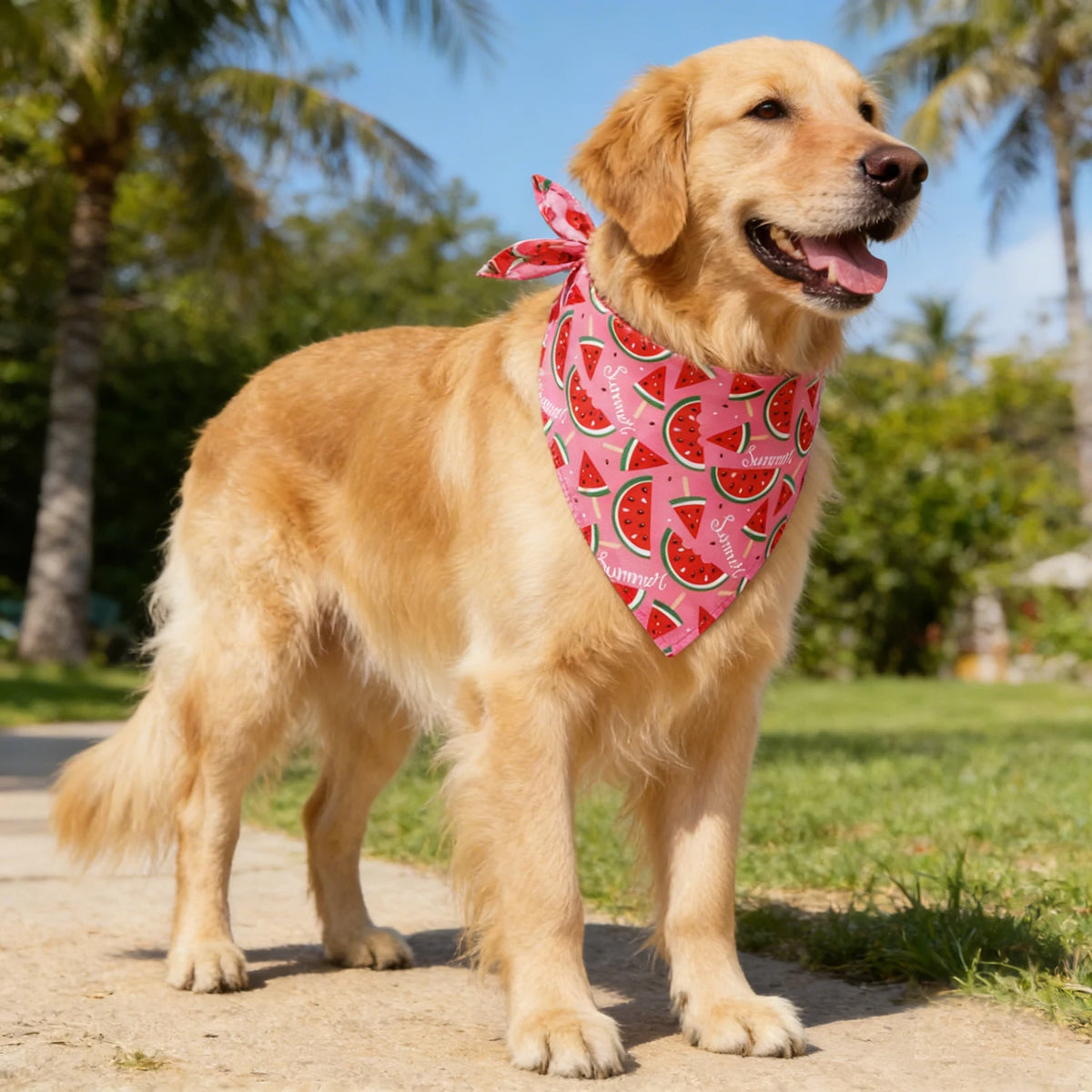 Soft Washable Folded Dog Bandana
