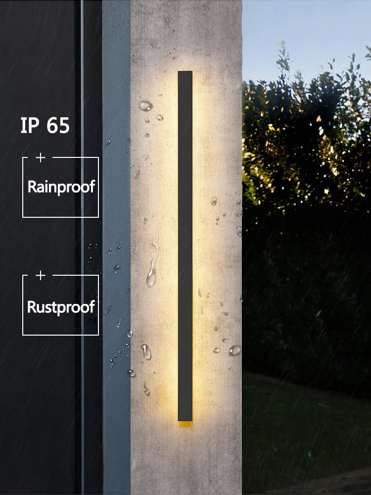 TES Outdoor Waterproof Wall Lamp IP65 LED Strip Light