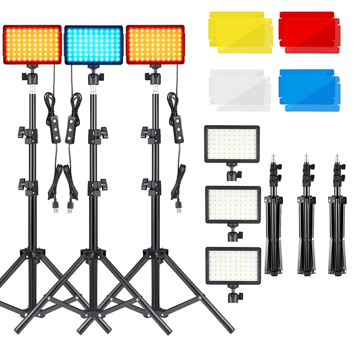 Baodeli LED Video Light Panel With Tripod