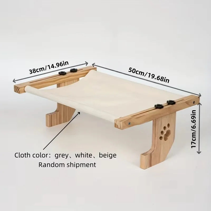 CZBNYX Pine Wood Cat Window Sill For Indoor Cats