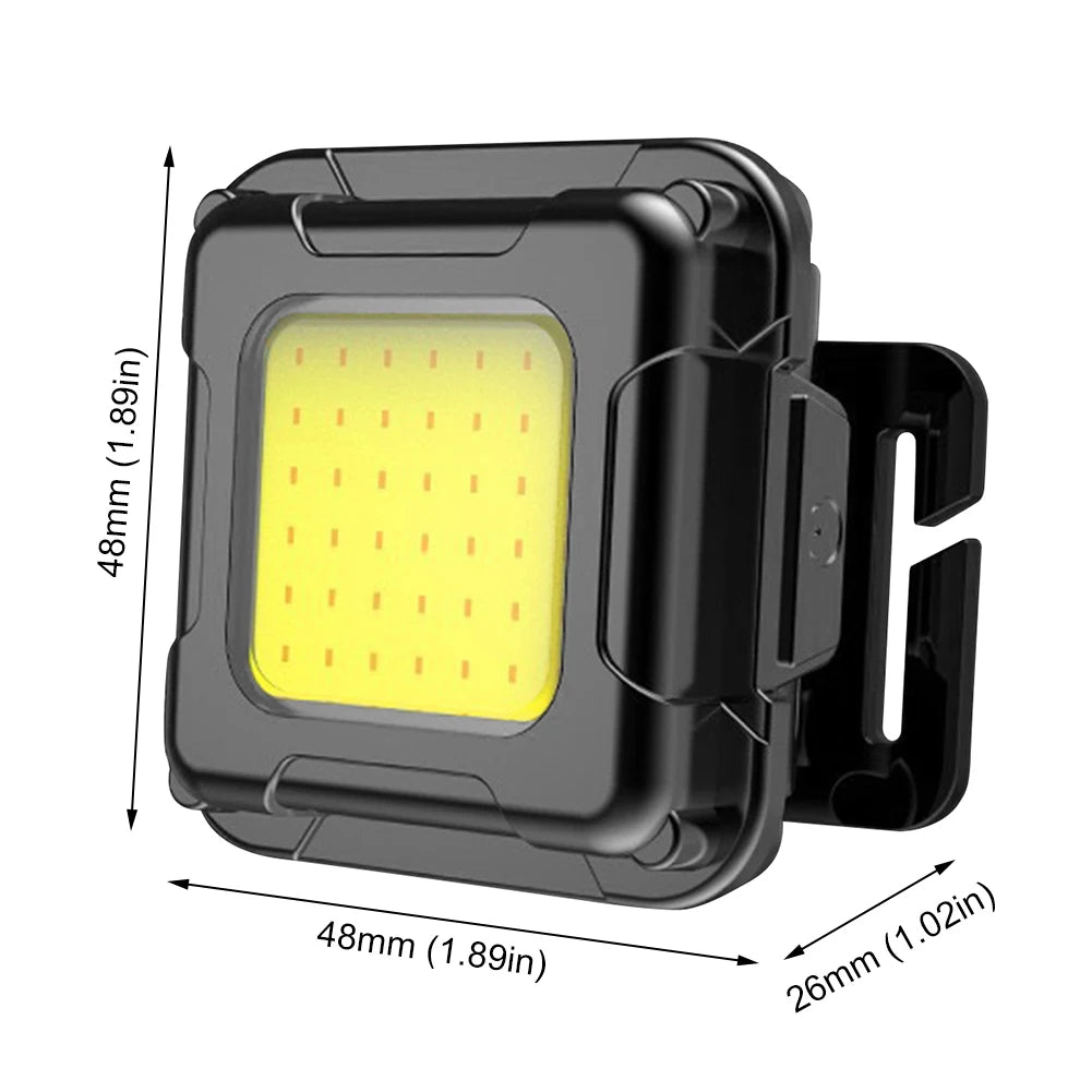Mini COB LED Rechargeable Headlamp With Adjustable Beam