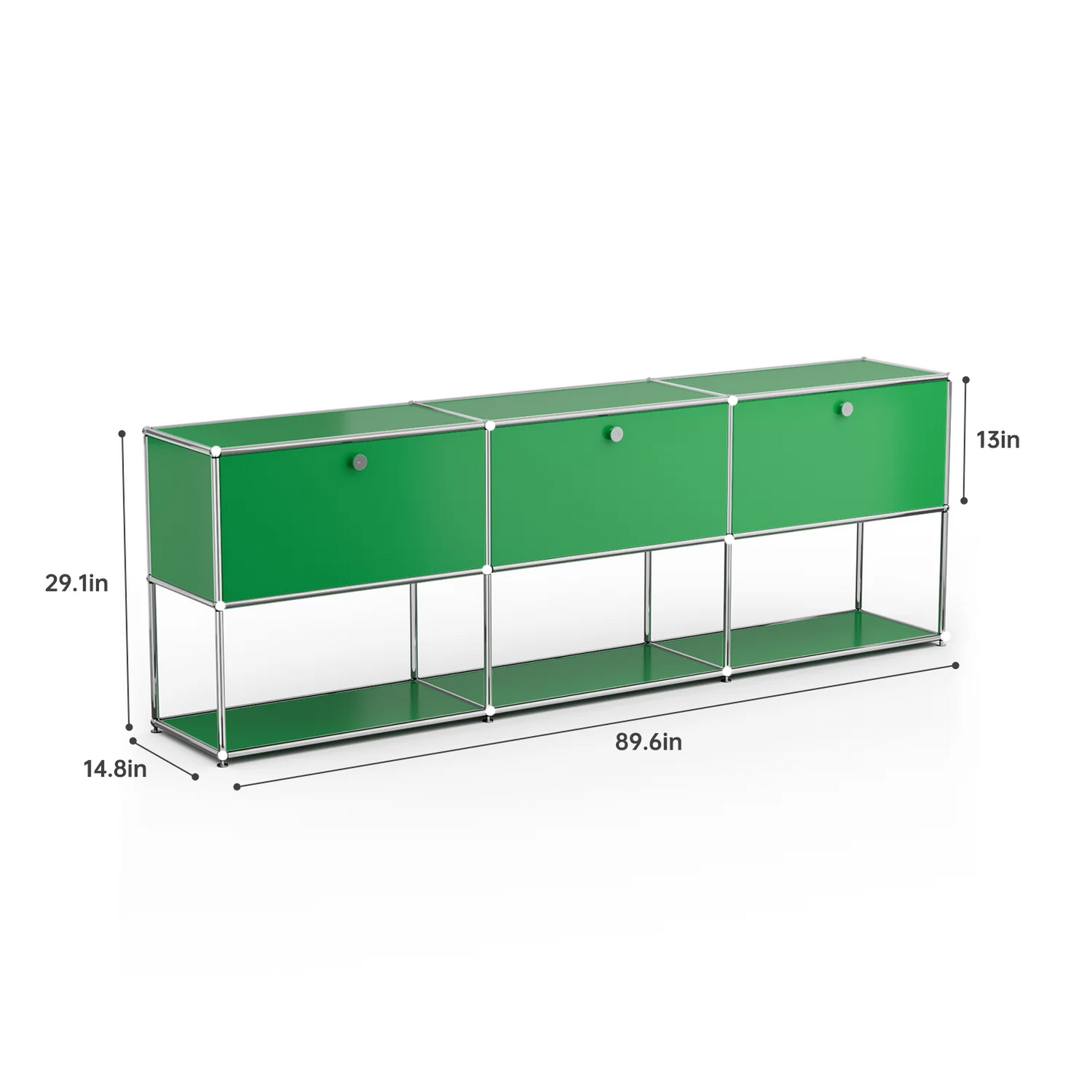 Modern Stainless Steel Storage Cabinet TV Stand