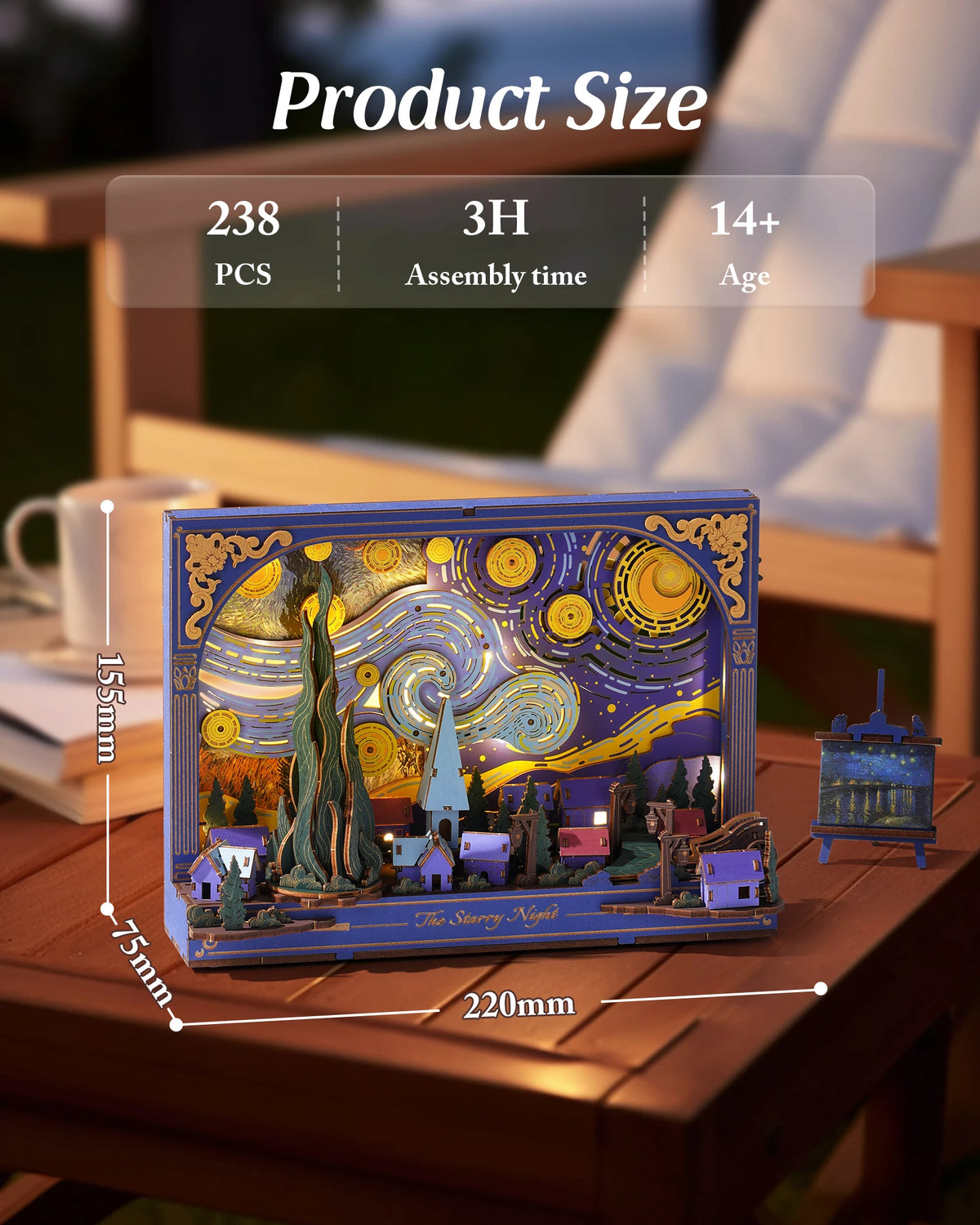 ROKR Starry Night 3D Wooden Puzzle